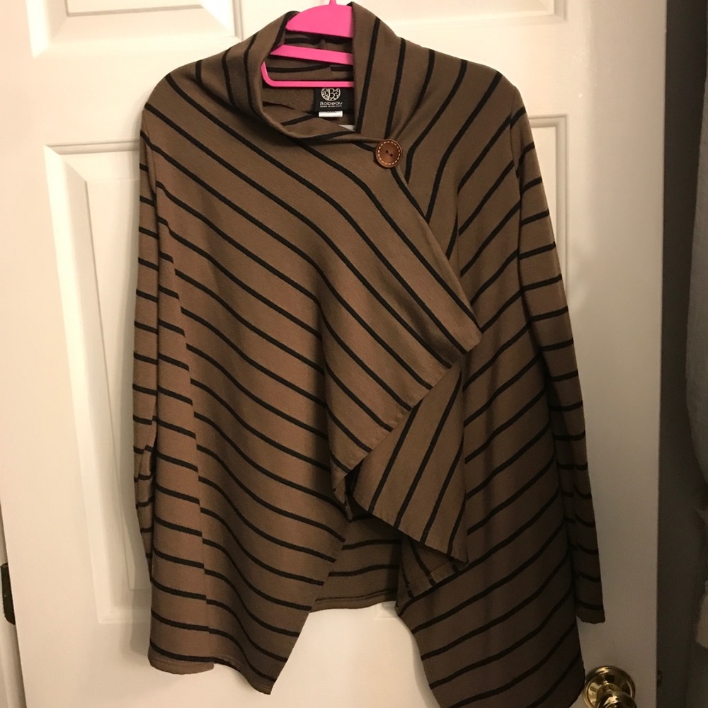 Bobeau Fleece Lined Cardigan